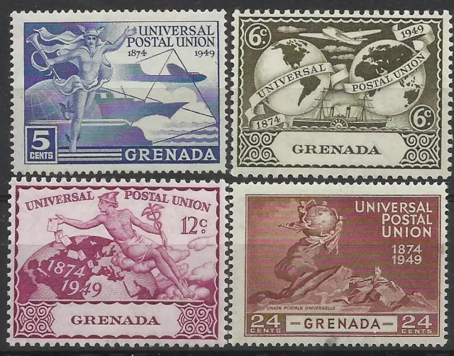 Grenada 1949 UPU set Mint Never Hinged Fresh Gum