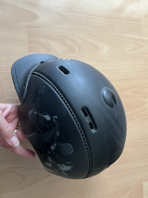 Casco reithelm Kinderreithelm - Schwarz/Grau, Gr. S (50-52 cm)