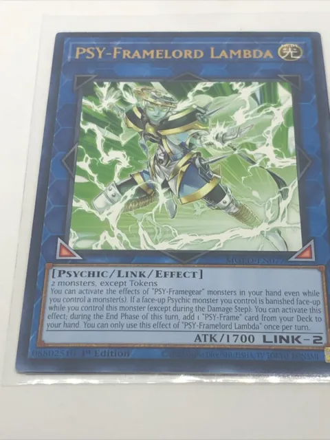 Yugioh! PSY-Framelord Lambda - MGED-EN077 - Rare - 1st Edition Near Mint, Englis