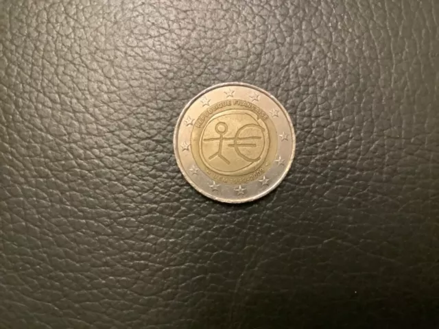 pieces de 2 euros rares république française UEM 1999-2009