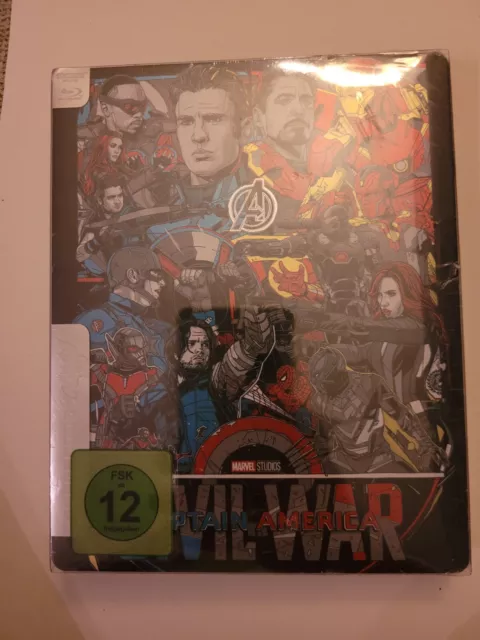 Blu-ray -  Captain America - Civil War - Steelbook - NEU OVP