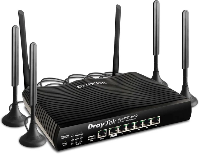 DRAYTEK VIGOR 2927LAX-5G Dual WAN Ethernet Router-AX3000 WiFi 6,LAN ...