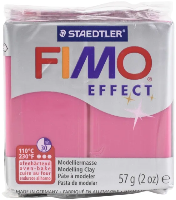 Arcilla de polímero efecto Fimo 2 oz cuarzo rubí EF802-286