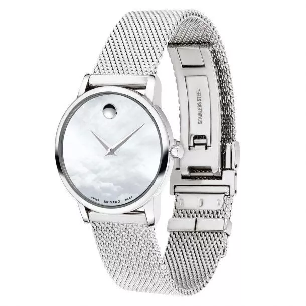 Movado Museum Classic Mother of Pearl Dial Ladies Watch 0607350