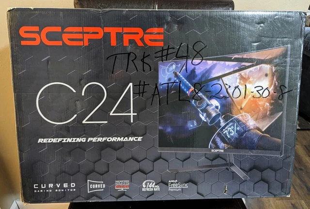 Sceptre C248B144RN 24 inch Curved Gaming Monitor 1080p 144hz Open Box Tested