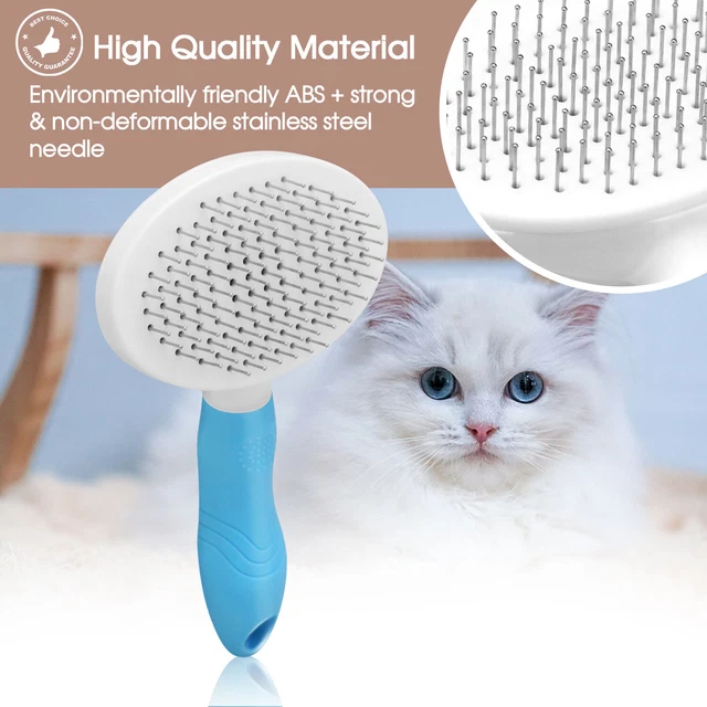 Pet Self Cleaning Brush Hair Remover Dog Cat Comb Grooming Massage Deshedding US 3