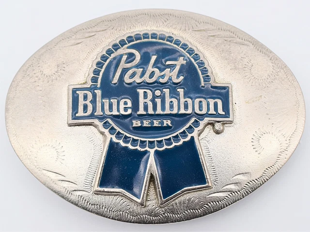 Pabst Blue Ribbon Beer Vintage Belt Buckle