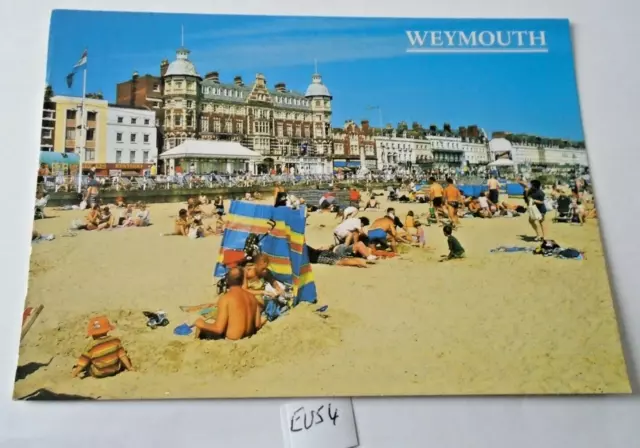 Sands & Esplanade Weymouth Postcard (Eu54