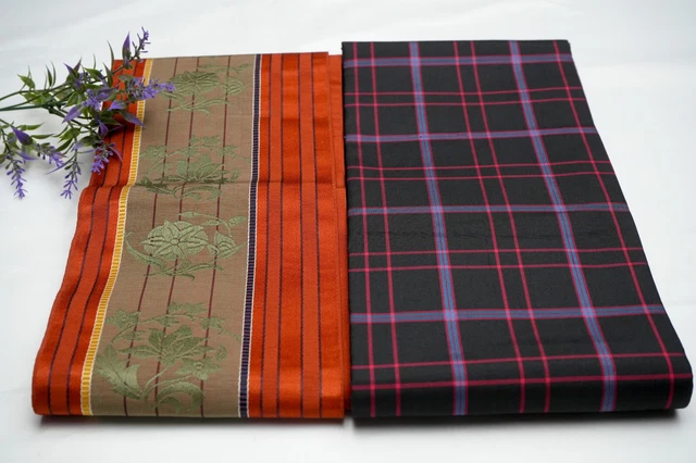Dear Vanilla Japanese Hanhaba Obi Sash Belt Set Women's Kimono Vintage Authentic