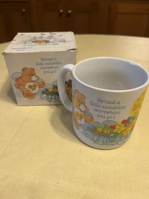 VTG 1980’s Care Bear Coffee Cup Mug #53092 With Original Box NOS