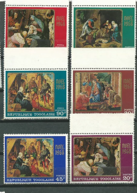 TOGO Scott# 661/664 C100/101 **  MNH Set. Christmas 1968