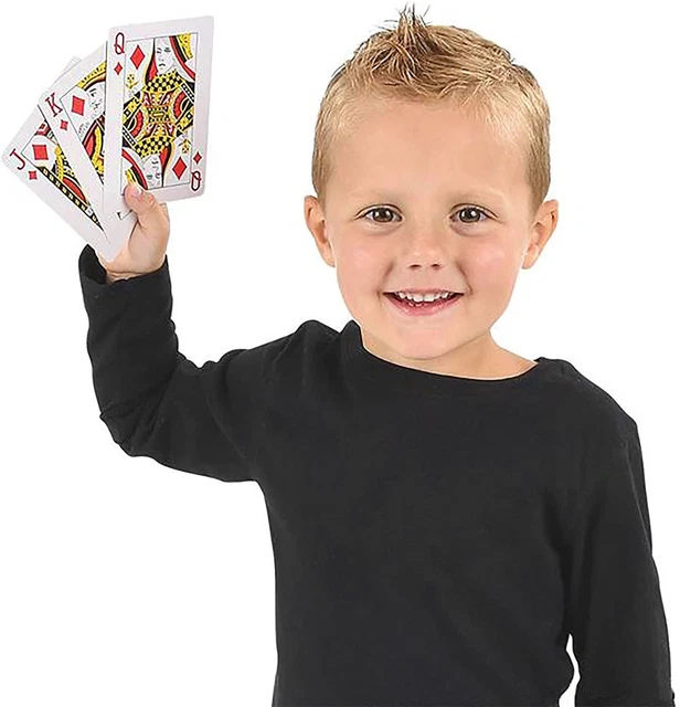 GAMIE JUMBO PLAYING Cards Deck 3 Inches X 5 Inches Oversized Big 