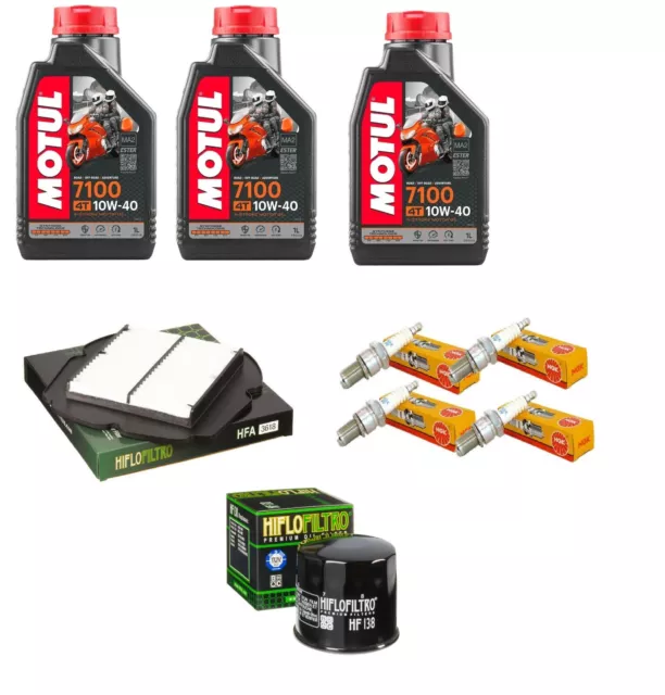 Tagliando Suzuki Sv 650 2016 2022 Motul 7100 10W40 Filtro Olio Aria Candele