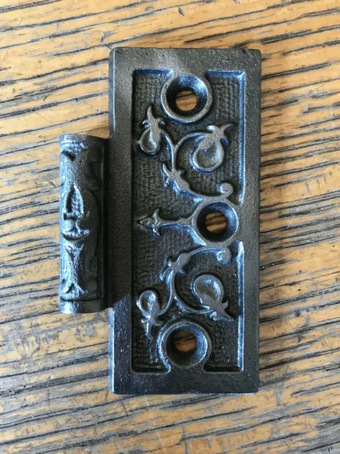 Antique Cast Iron Door Hinge - Right Half Only - 3½" x 3½"