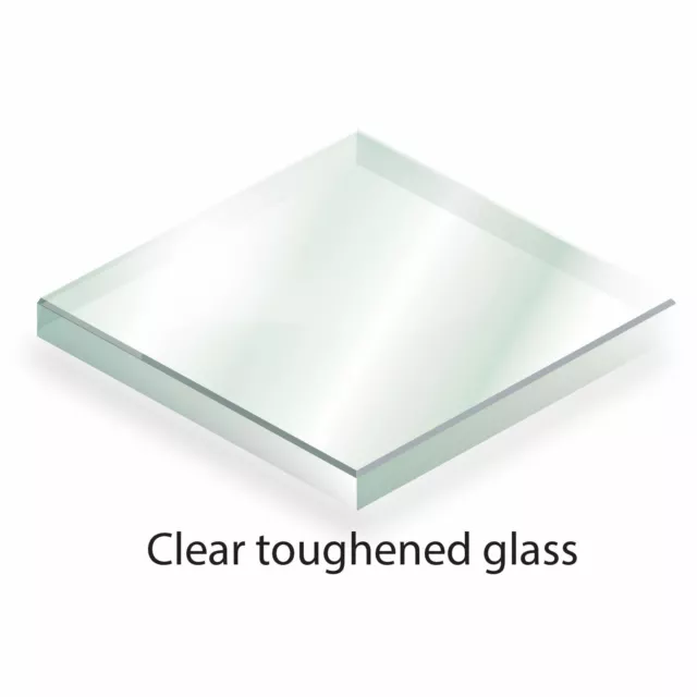 Bespoke Toughened Glass - Cut to Size - 4mm Clear Glass, Safe Cut, Unpolished