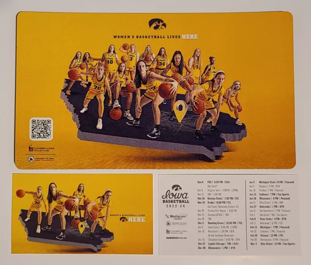 20232024 IOWA HAWKEYES Women's Basketball Team & Pocket