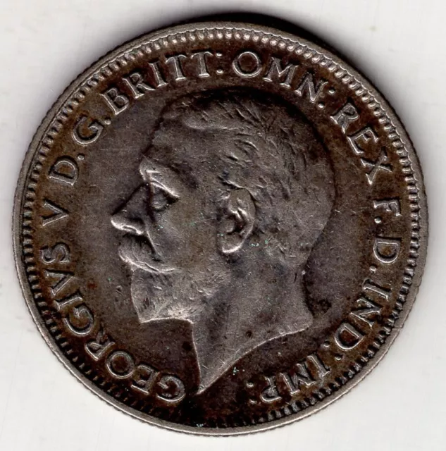 1935 Great Britain Six 6 Pence England George V Silver World Coin