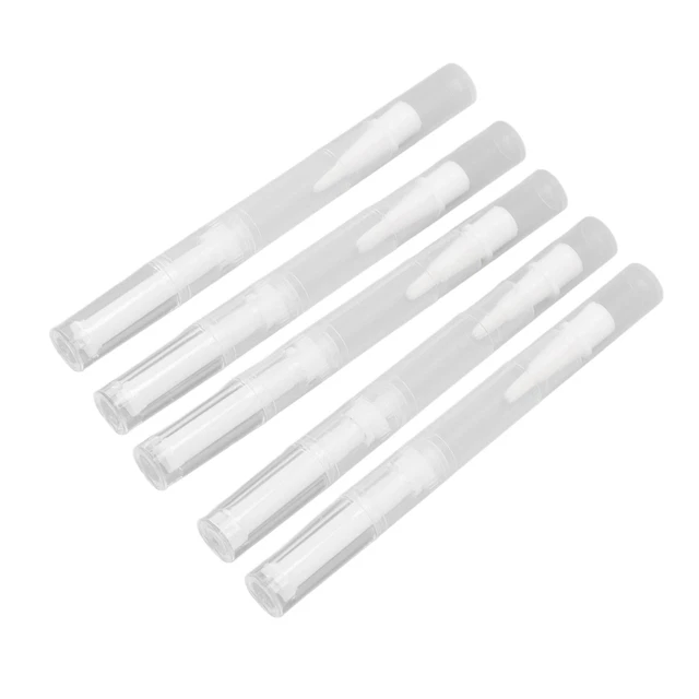 5 Stück 5 Ml Transparente Drehstifte Leerer Nagelölstift Mit Trichter