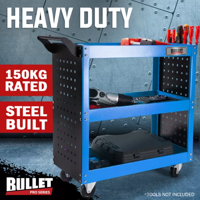 BULLET Tool Trolley Cart Workshop Trolly on Wheels Work Mechanic Mobile Storage