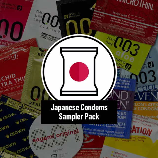 Japonés Sensible Condones Dechado Pack Ultrafina 001mm Lote Okamoto Sagami