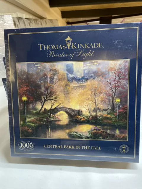 Thomas Kinkade UNOPENED Central Park In Fall, Brand New 1000 Piece Jigsaw Puzzle