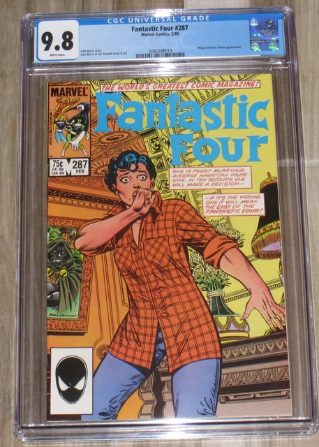 Fantastic Four #287 | Marvel 1986 | CGC 9.8 White Pages