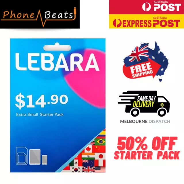 Lebara Starter Sim Pack - Half Price HUGE DATA