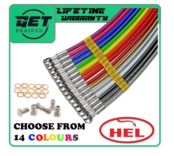 HEL Braided Stainless Brake Hoses Lines for Triumph Sprint RS - DSSA 1999-2004