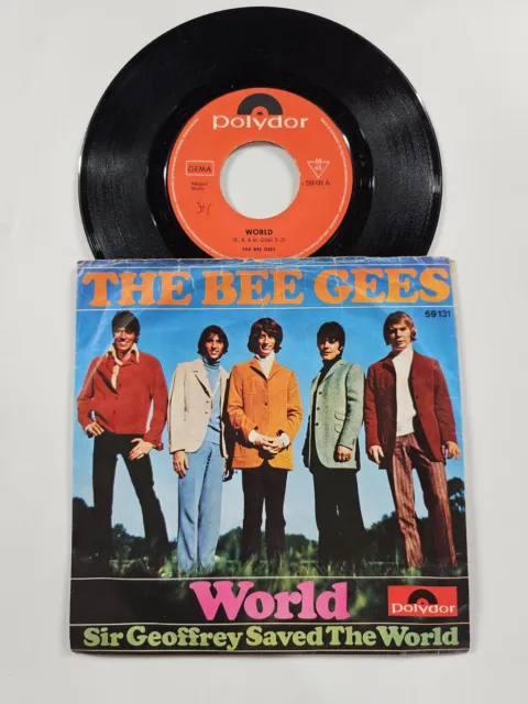 The Bee Gees - World -  Sir Geoffrey Saved the world - VINYL 7" SINGLE