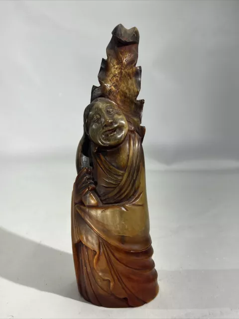 Handcrafted Chinese Antique Man Figurine