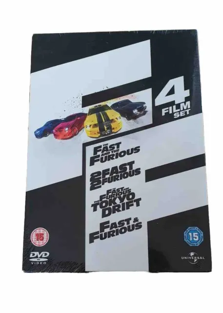 Fast And The Furious 4 DVD Set Film Box SEALED NEW Car Movie Collection