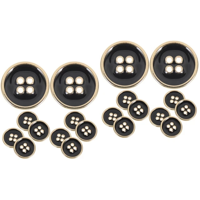 20 Pcs Coat Buttons Alloy Men Women Coats Sewing Clothing DIY Crafts