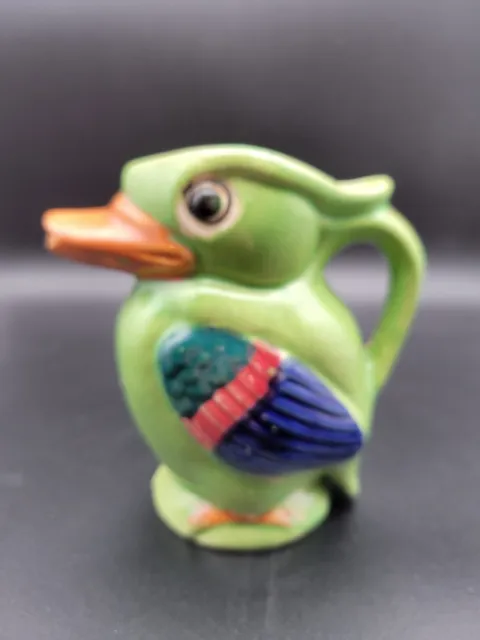 Vintage Japan Figural Parrot Bird Kookaburra Pitcher Creamer Jug
