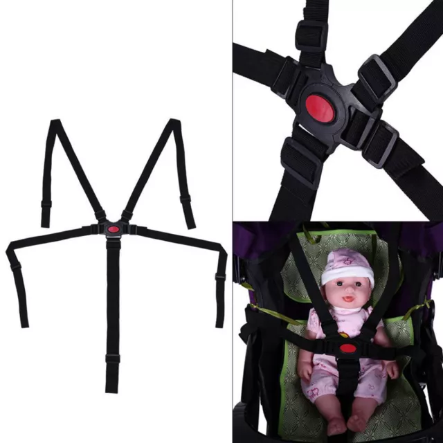 Baby Points Riser High Chair Kids Seat Belt Harness Buckle Dining
