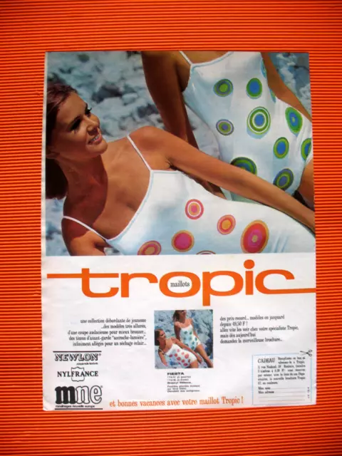 Tropical Press Advertisement Swimsuits Fiesta Good Holidays Ad 1967