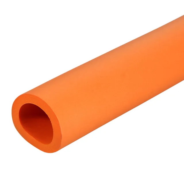 Foam Grip Tubing Handle Grips 25mm ID 35mm OD 6.6ft Orange for Tools Handle