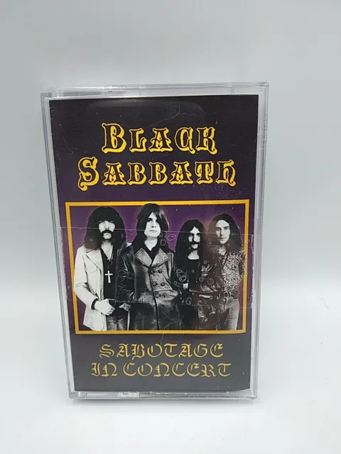 Black Sabbath - Sabotage In Concert Cassette Purple Coda Recordings 2020