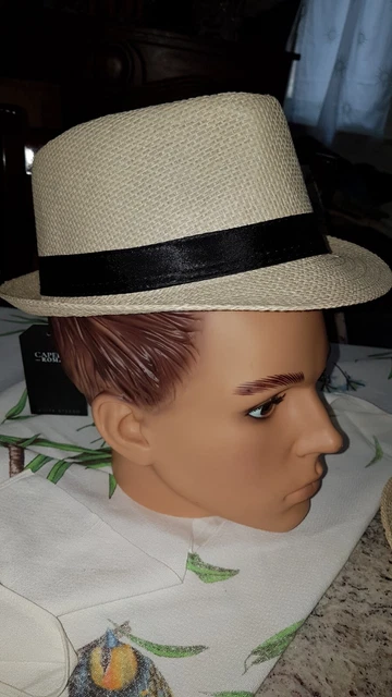 Chapeau D'explorateur En Paille Des Années 1950 - Taille Unique - Fait Main En France - Occasion TBE