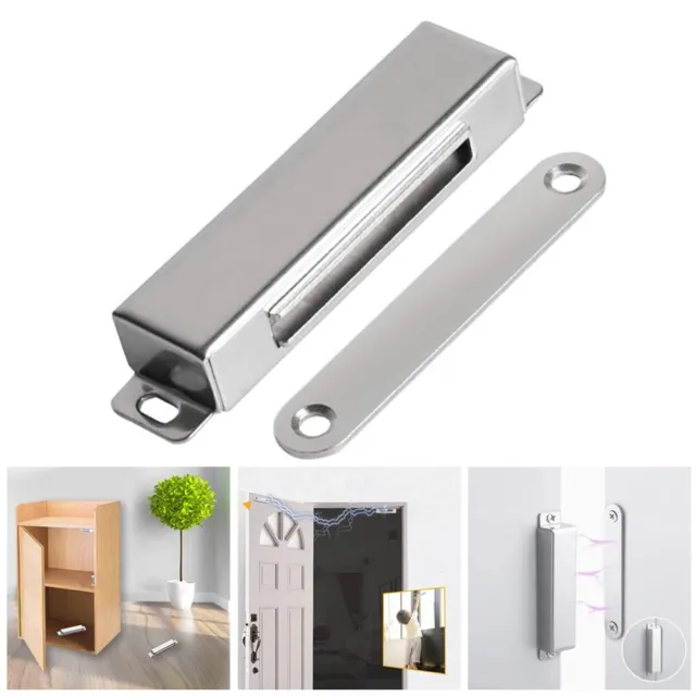 Reliable Magnetic Door Catch with 80 lb Pull for Cupboards and Heavy Doors