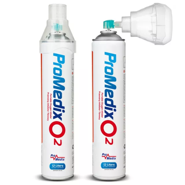 12L Breathing Oxygen 99.4% Can Portable Inhaler Smog O2 First Aid Sport Health
