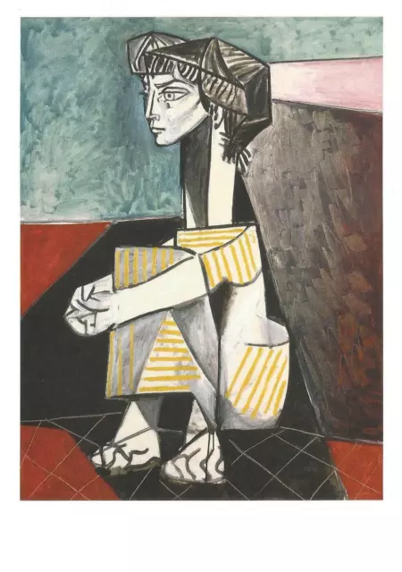 Postcard Picasso "Jacqueline Aux Mains Croisées" 1954 Oversize RMN Grand Palais