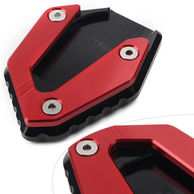 Supporto laterale cavalletto rosso piastra piede allargata adatta Yamaha MT 07 FZ 07 2014-21 GZ
