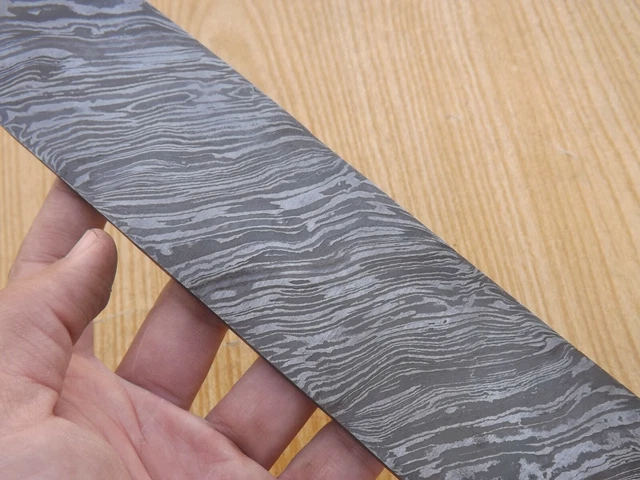 Forged Damascus Steel Handmade Heavy Duty Billet For Making Knife Twist 10"x 2"