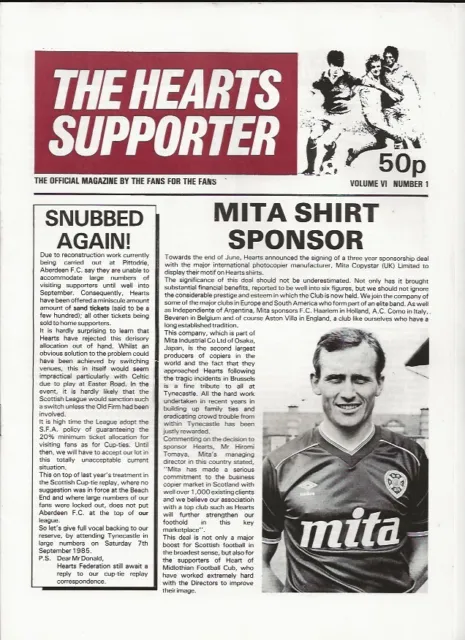 The Hearts Supporter - Magazine by the fans for the fans - Vol V1 No 1