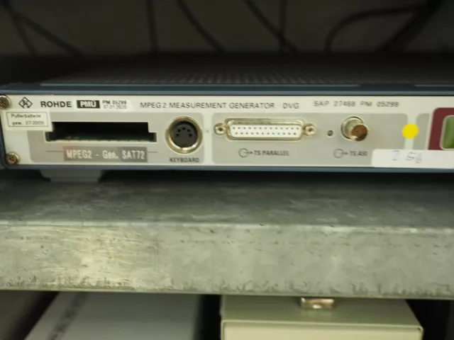 Rohde & Schwarz MPEG2 Measurement Generator DVG 2068.8600.02 #256 3