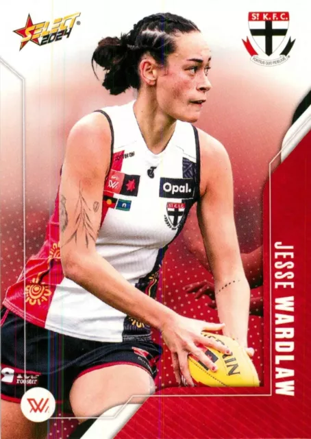 Carte AFLW Select Footy Stars des St Kilda Saints 2024 - Jesse Wardlaw