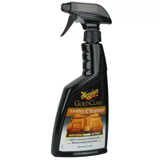 (EUR29,58L) Meguiar`s Gold Class Leather Vinyl Cleaner Lederreiniger 473ml