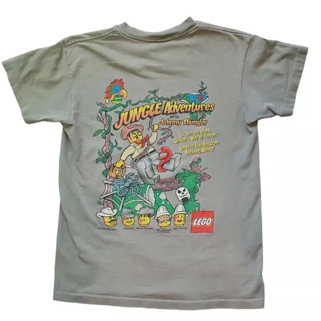 Vtg Lego T Shirt 90's Single Stitch Jungle Adventures Youth Sz M Double Sided
