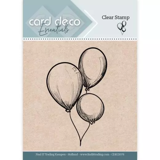 Card Deco Essentials Clearstempel  - Luftballons