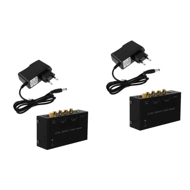 2PCS TURNTABLE PREAMP Amplifier Record Player Phonograph Preamplifier